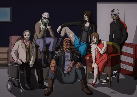 Chief (DC Comics) Robotman (DC Comics) Elasti-Girl Cyborg (DC Comics) Crazy Jane Negative Man TV Show Doom Patrol HD Desktop Wallpaper | Background Image