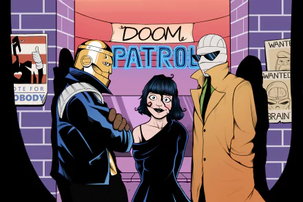 Negative Man Crazy Jane Robotman (DC Comics) Comic Doom Patrol HD Desktop Wallpaper | Background Image