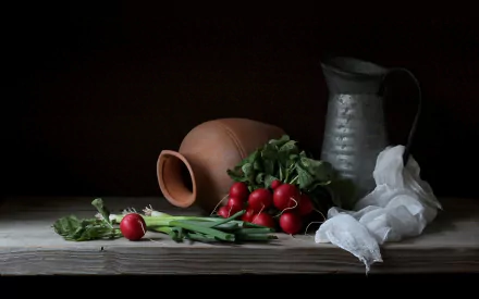 radish food still life HD Desktop Wallpaper | Background Image