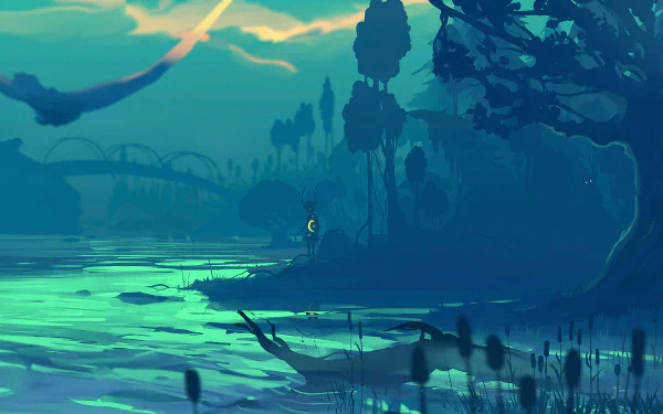 river nature child fantasy sylvan HD Desktop Wallpaper | Background Image