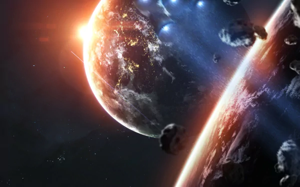 Sci Fi planetscape HD Desktop Wallpaper | Background Image