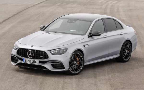 silver car car Mercedes-Benz Mercedes-AMG vehicle Mercedes-AMG E 63 HD Desktop Wallpaper | Background Image
