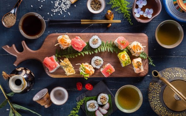 Food Sushi Fish Seafood Still Life HD Wallpaper | Background Image
