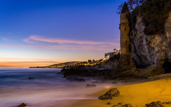  Victoria Beach's Pirate Tower in Laguna Beach, California