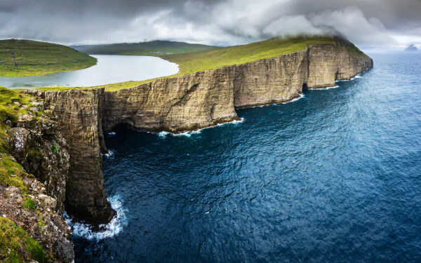 Faroe Islands nature coastline HD Desktop Wallpaper | Background Image