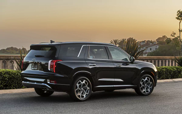 SUV black car car Hyundai vehicle Hyundai Palisade HD Desktop Wallpaper | Background Image
