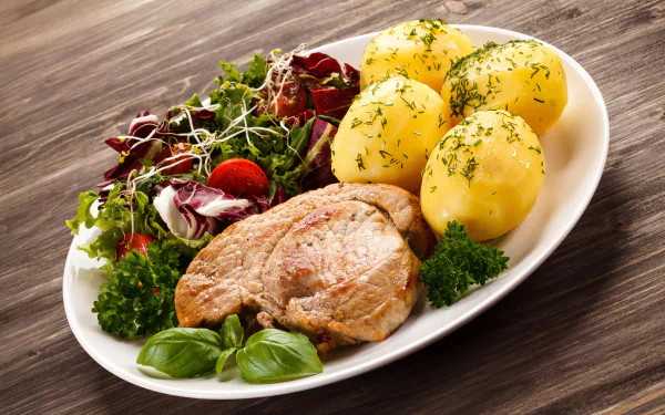 potato vegetable food meat HD Desktop Wallpaper | Background Image