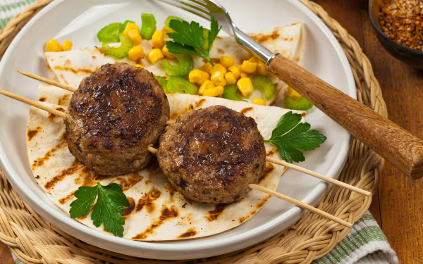 meat corn food meatball HD Desktop Wallpaper | Background Image