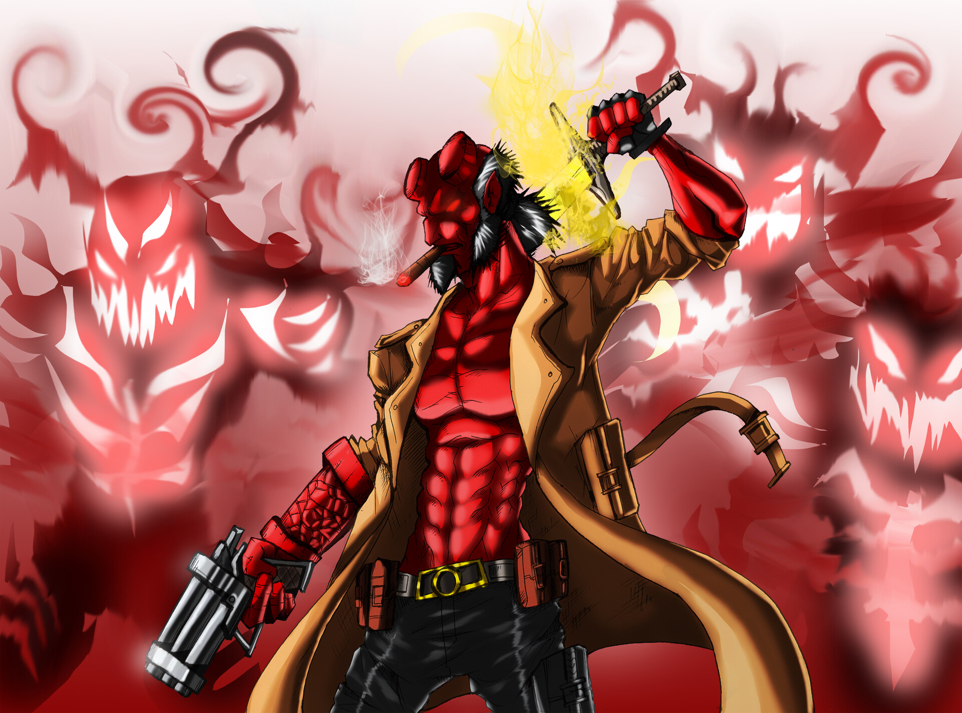 Comics Hellboy HD Wallpaper | Background Image