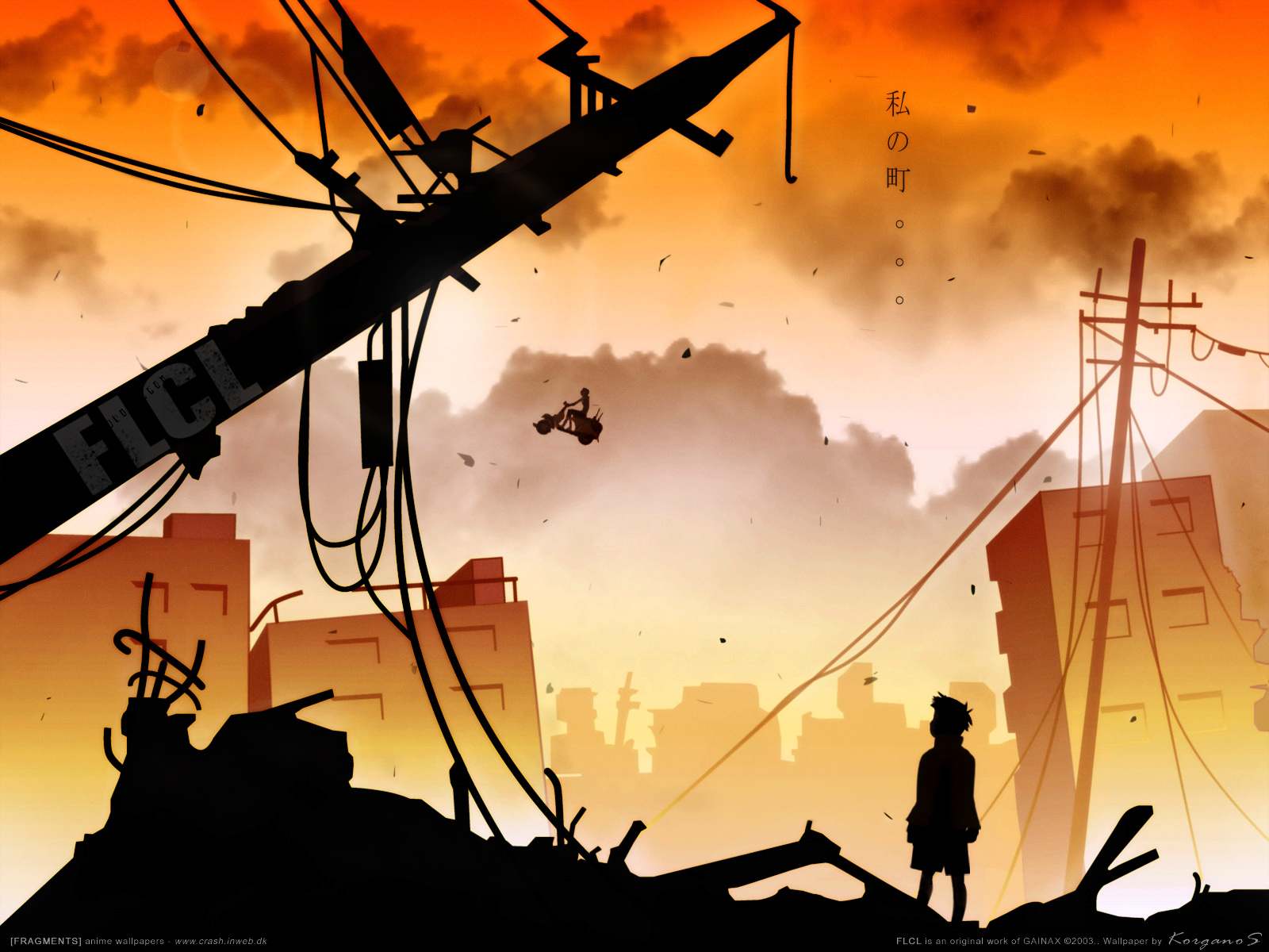 Anime FLCL HD Wallpaper Background Image.