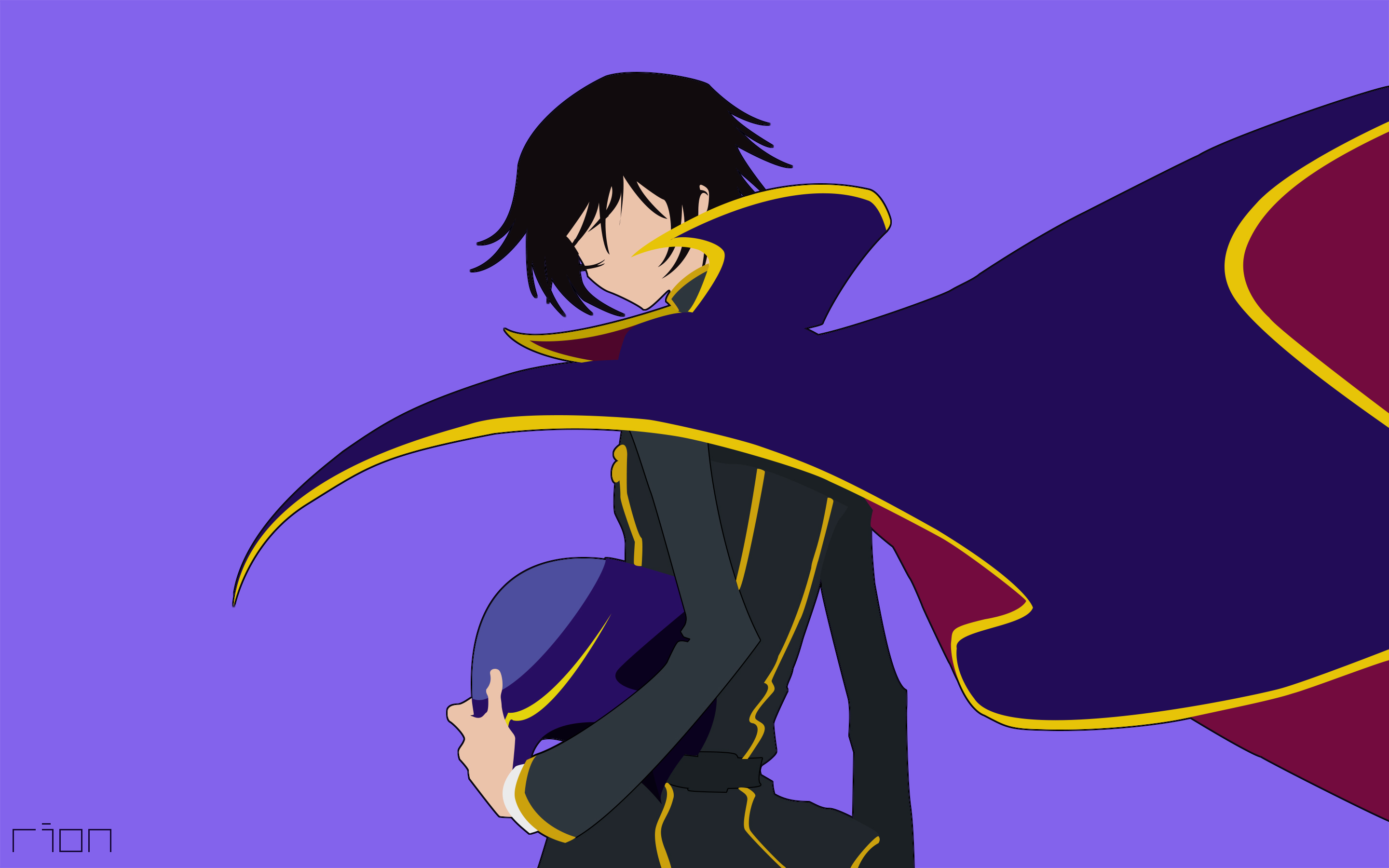 Download Lelouch Lamperouge Minimalist Anime Wallpaper