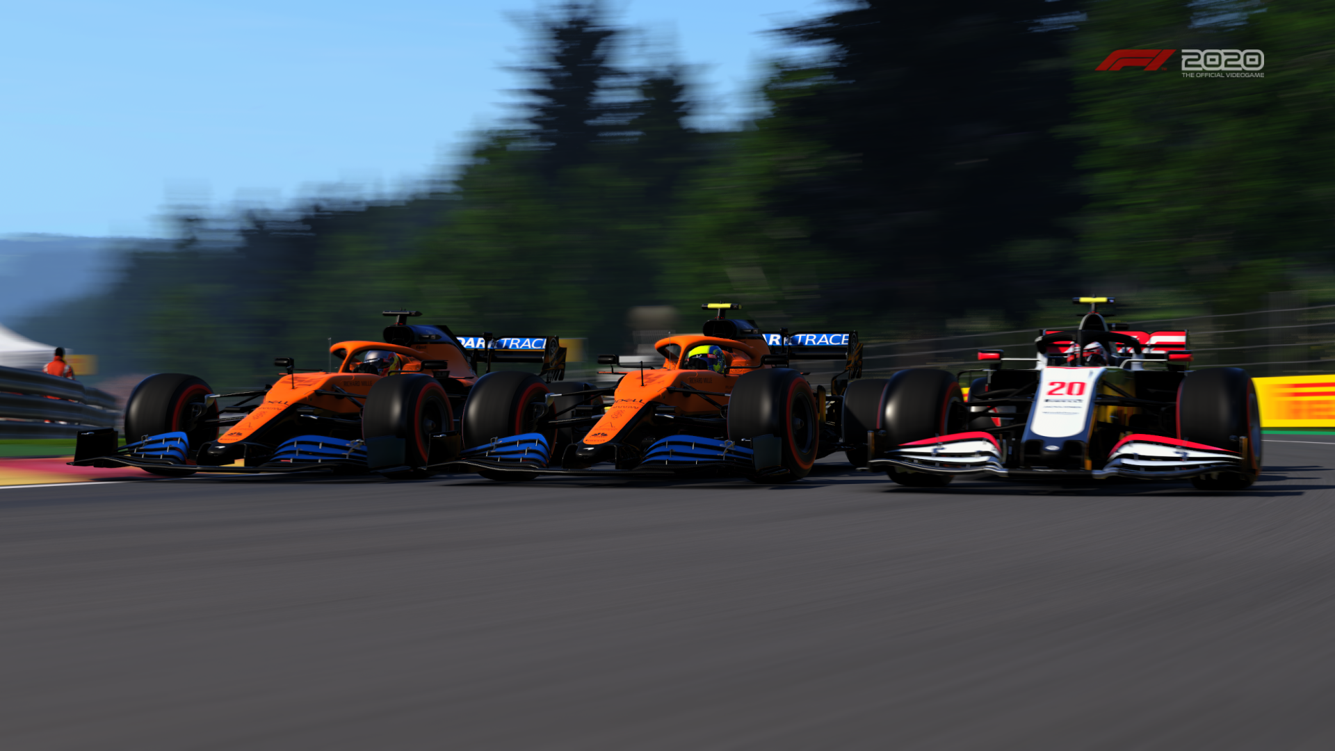 Download Haas F1 Team VF-20 McLaren F1 Team MCL35 Video Game F1 2020 HD Wallpaper by FLX-II