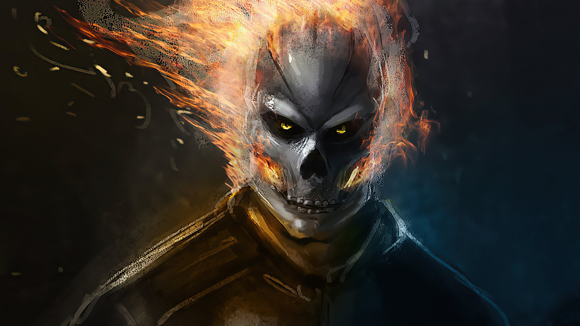 Ghost Rider 4k Ultra HD Wallpaper by Furqan Adil