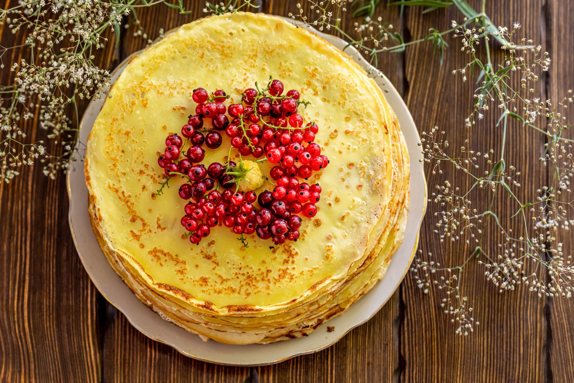 Download Currants Food Crêpe 4k Ultra HD Wallpaper