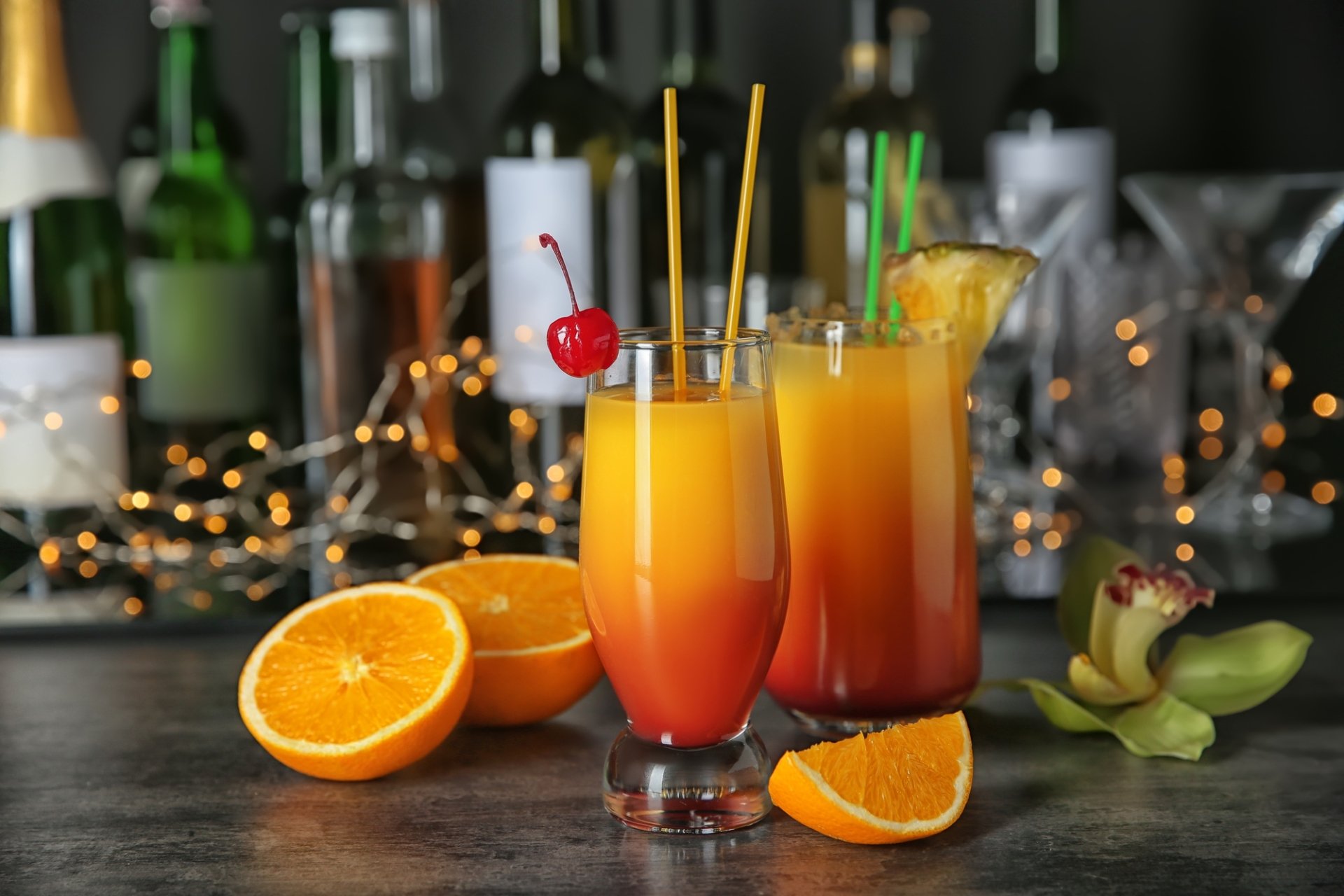 Download Pineapple Alcohol Orange (Fruit) Cherry Food Cocktail Fruit HD ...