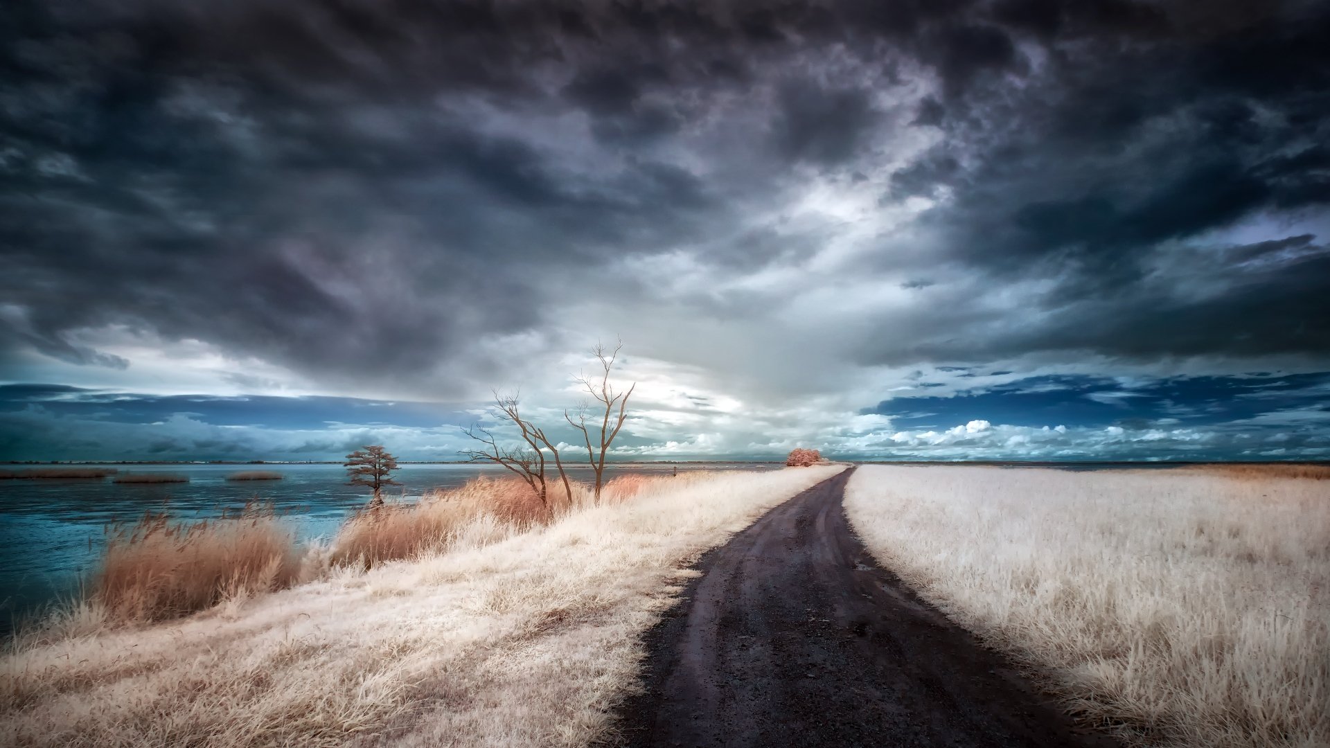 Download Sky Field Man Made Road 4k Ultra HD Wallpaper | 3840x2160 ...