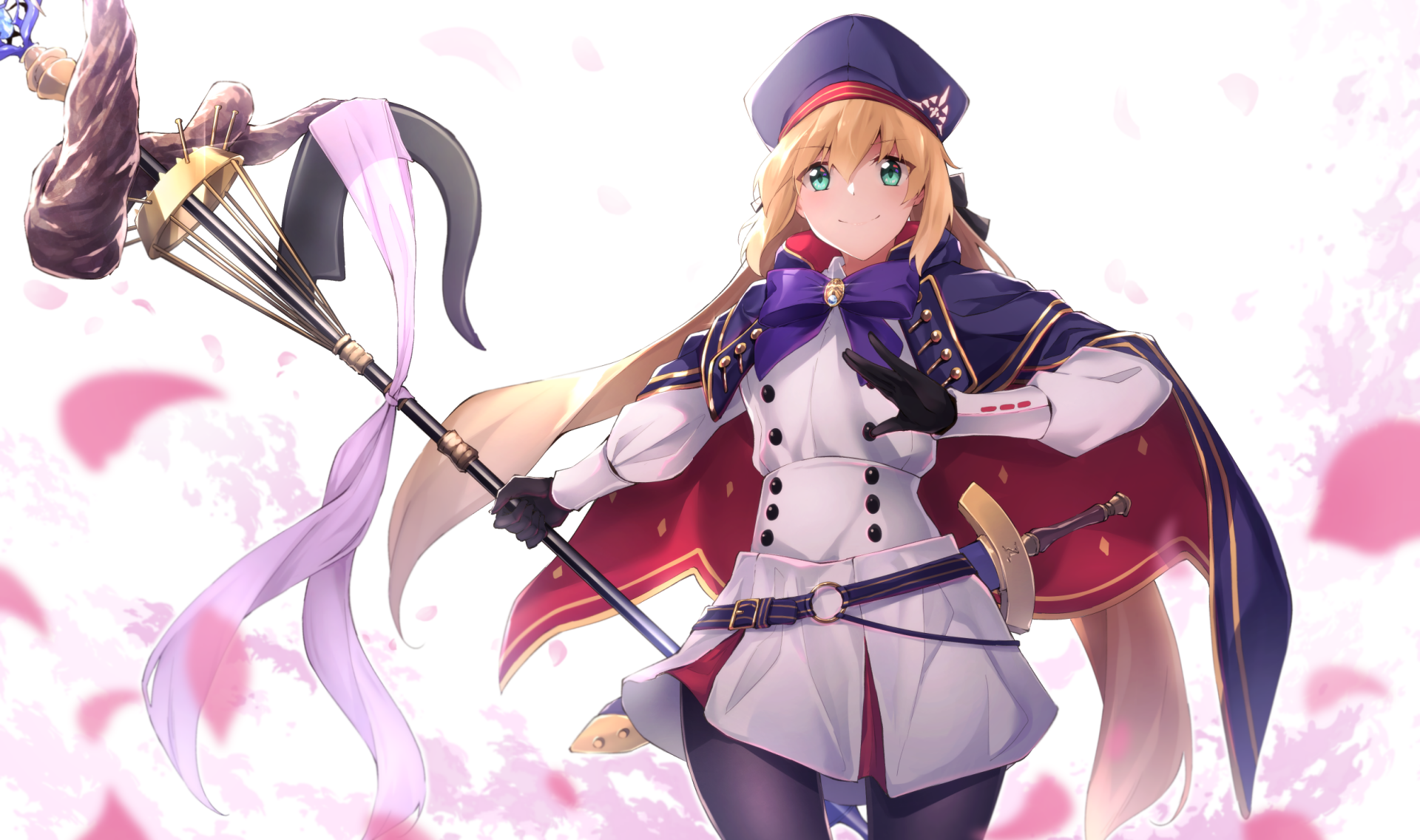 Download Artoria Caster Green Eyes Blonde Artoria Pendragon Anime Fate/Grand Order HD Wallpaper by Flügel