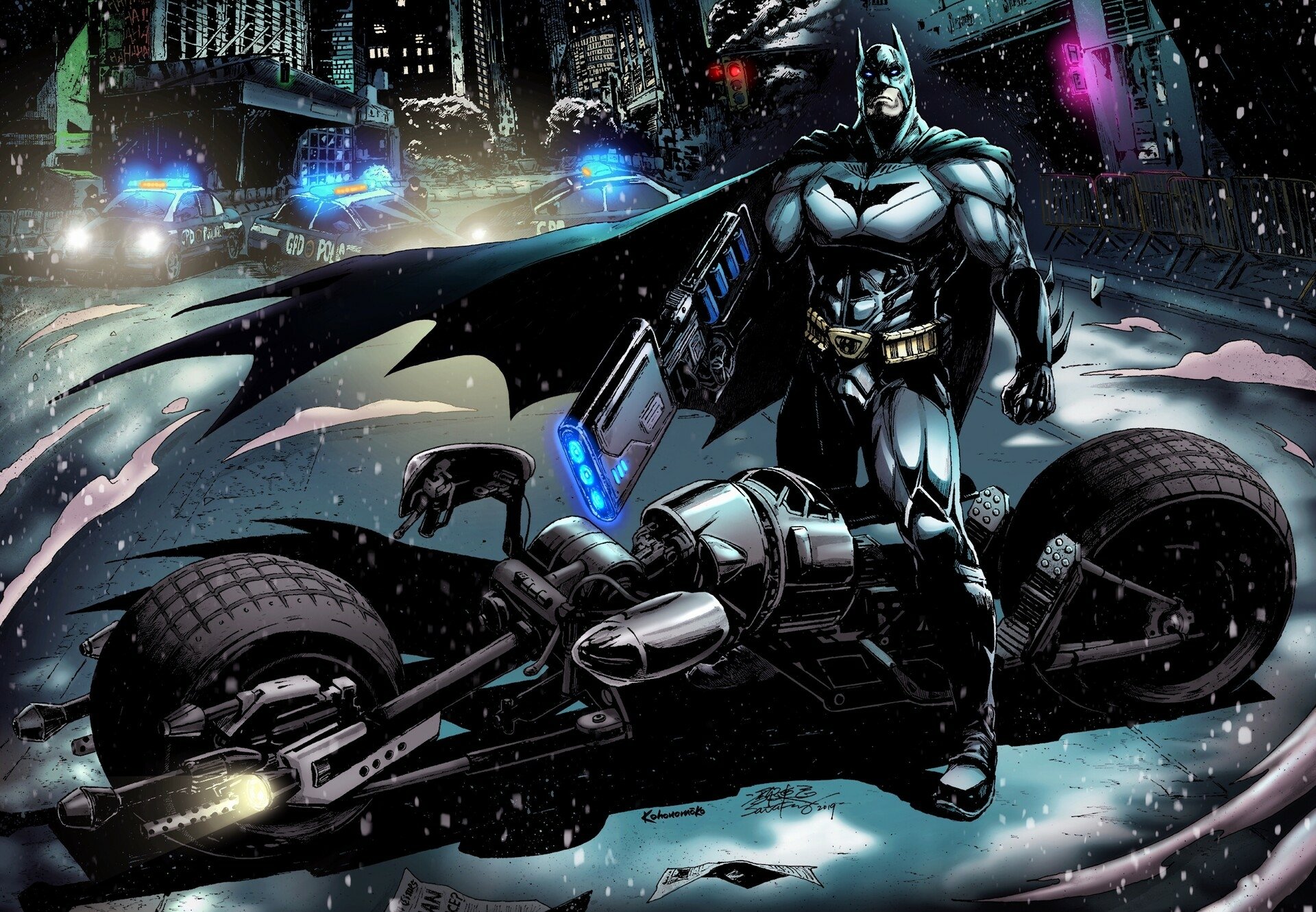 Download DC Comics Comic Batman HD Wallpaper by KOHONOMŌKO art