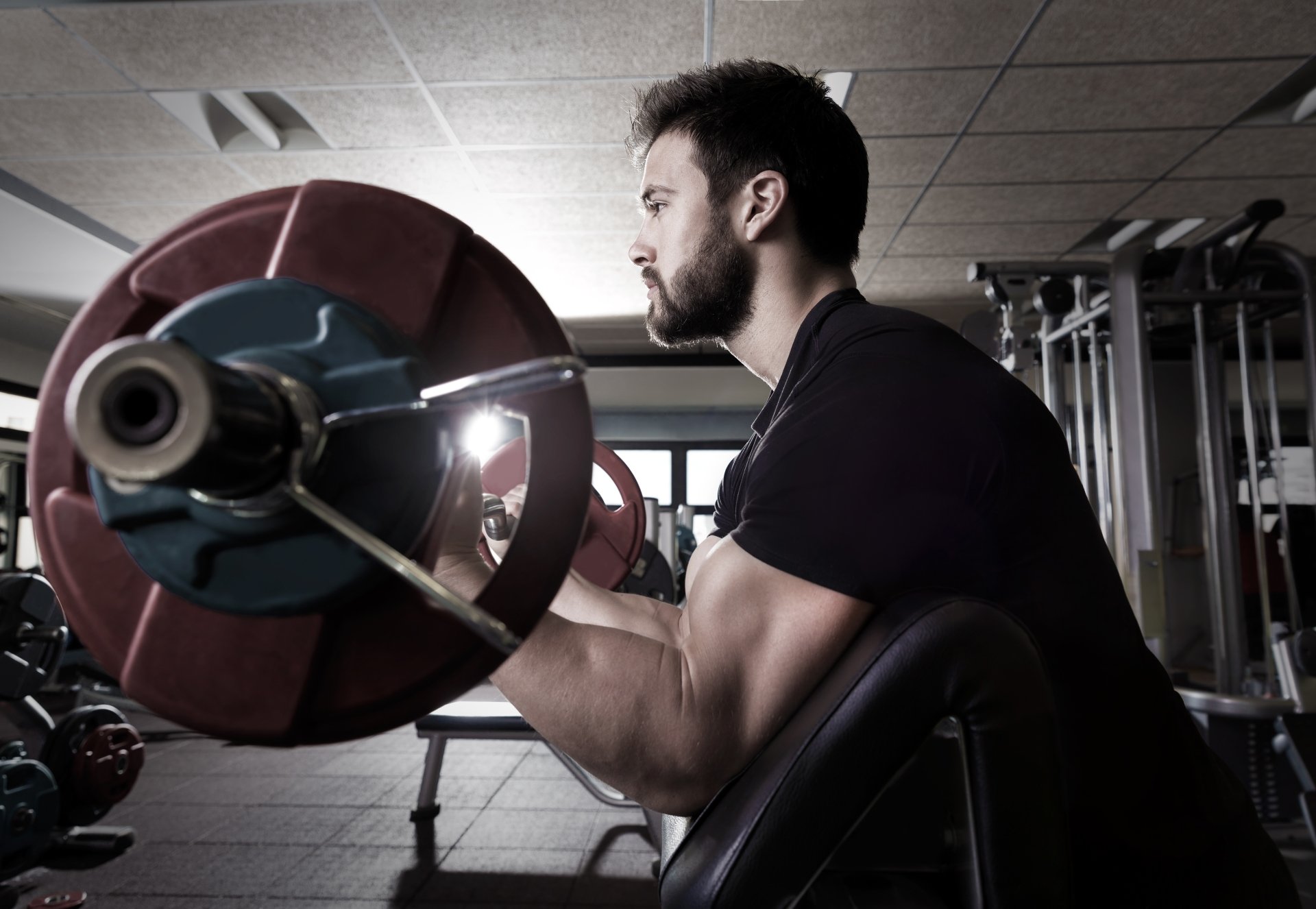 Download Beard Muscle Weightlifting Sports 4k Ultra HD Wallpaper