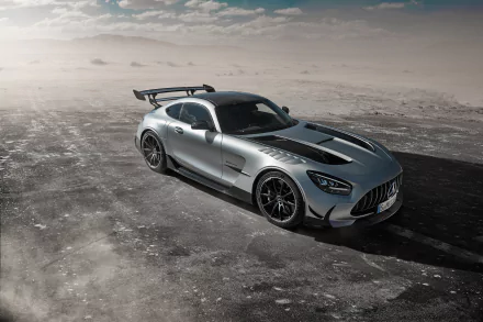 supercar silver car car Mercedes-AMG vehicle Mercedes-AMG GT HD Desktop Wallpaper | Background Image