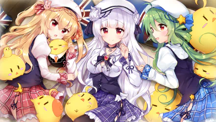 Comet (Azur Lane) Cygnet (Azur Lane) Crescent (Azur Lane) Anime Azur Lane HD Desktop Wallpaper | Background Image