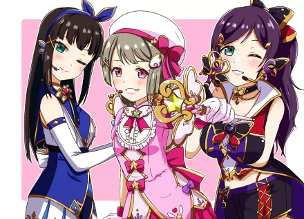 Nozomi Tojo Kasumi Nakasu Dia Kurosawa Anime Love Live! HD Desktop Wallpaper | Background Image