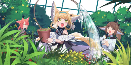 animal ears Suzuran (Arknights) Perfumer (Arknights) video game Arknights HD Desktop Wallpaper | Background Image