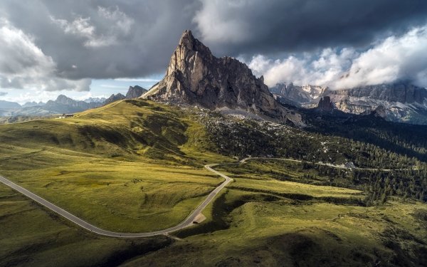 Photography Landscape Mountain Italy Road Dolomites HD Wallpaper | Background Image
