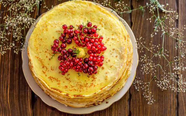 currants food crêpe HD Desktop Wallpaper | Background Image