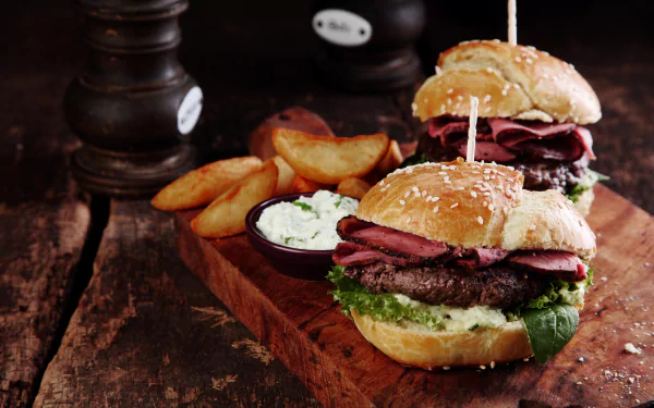 hamburger food burger HD Desktop Wallpaper | Background Image