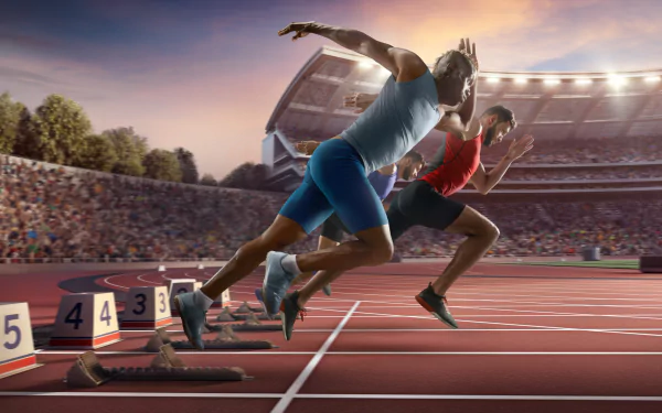 running Sports HD Desktop Wallpaper | Background Image