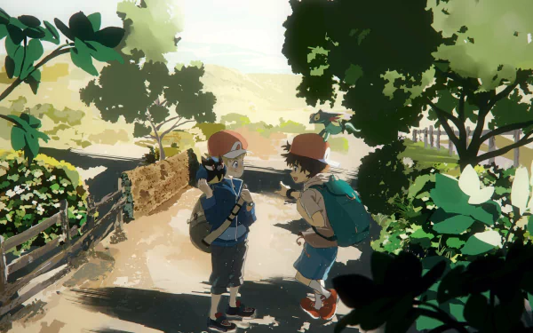 cap backpack Tommy (Pokémon) John (Pokémon) Pokemon Anime Pokémon: Twilight Wings HD Desktop Wallpaper | Background Image