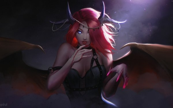 Fantasy Succubus Wings HD Wallpaper | Background Image