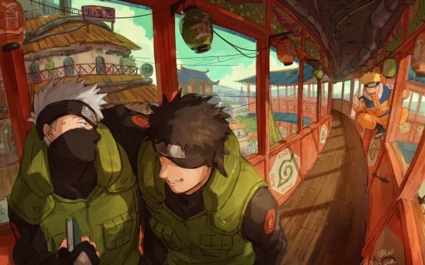 Anime Naruto Kakashi Hatake Naruto Uzumaki Obito Uchiha HD Wallpaper | Background Image