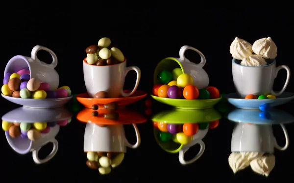 meringue candy food sweets HD Desktop Wallpaper | Background Image