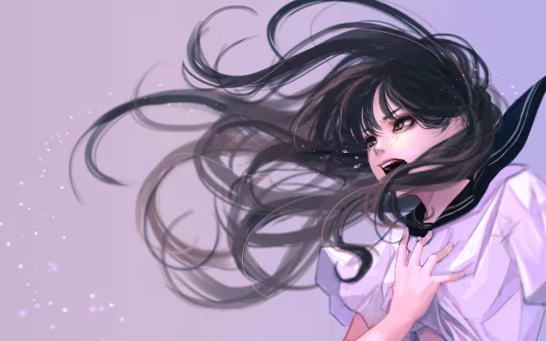 long hair Anime Original HD Desktop Wallpaper | Background Image