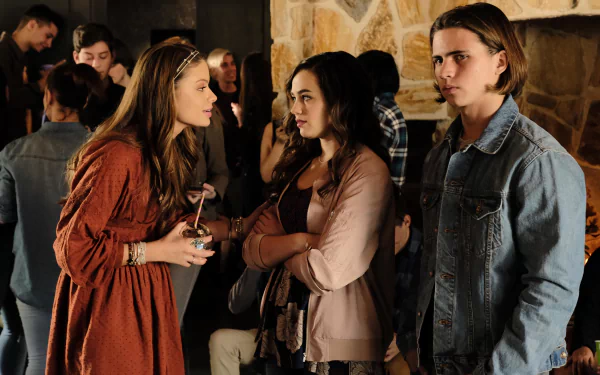 Tanner Buchanan Robby Keene Mary Mouser Samantha LaRusso TV Show Cobra Kai HD Desktop Wallpaper | Background Image