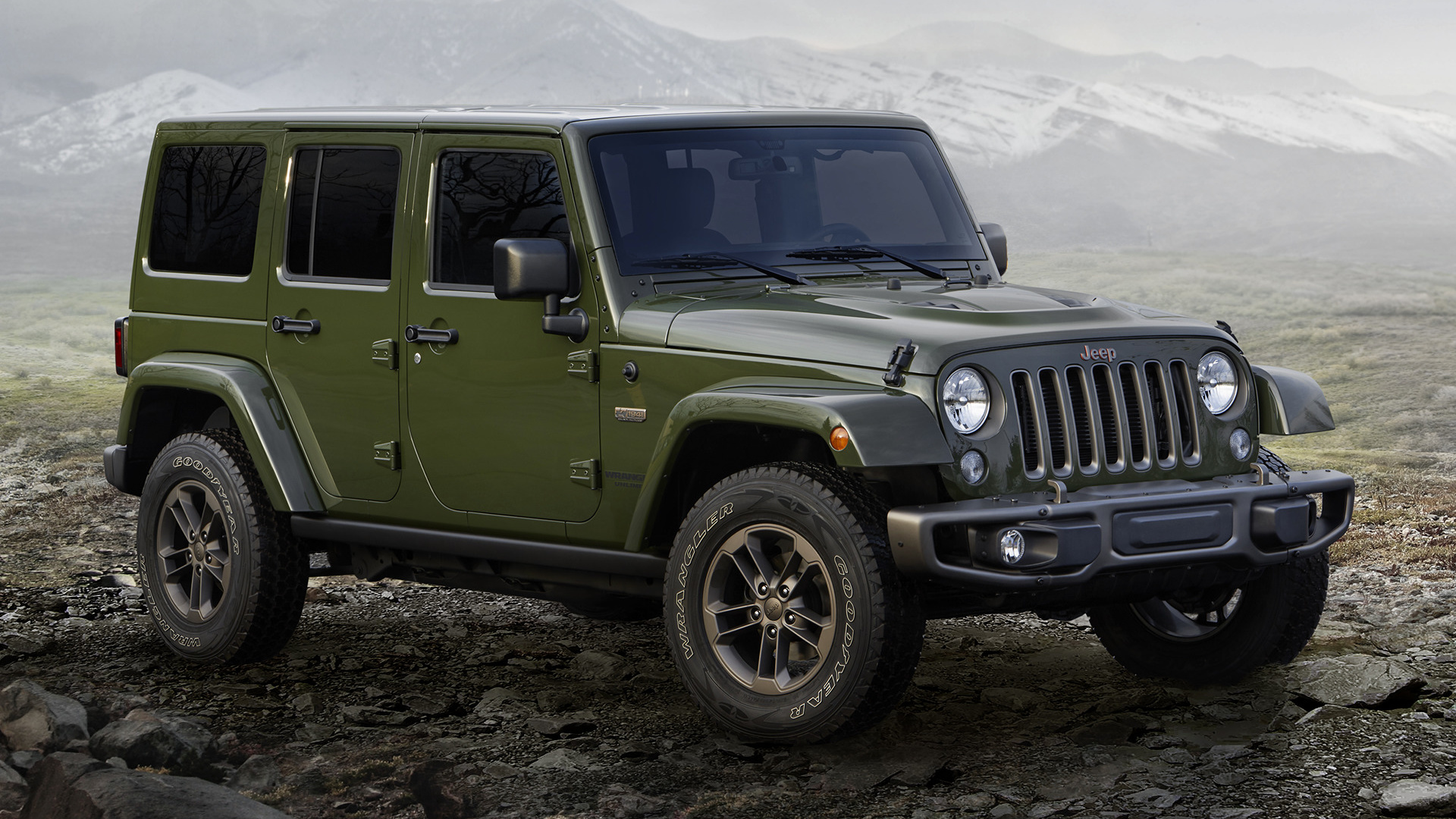 2016 Jeep Wrangler Unlimited 75th Anniversary Hd Wallpaper Background Image 1920x1080