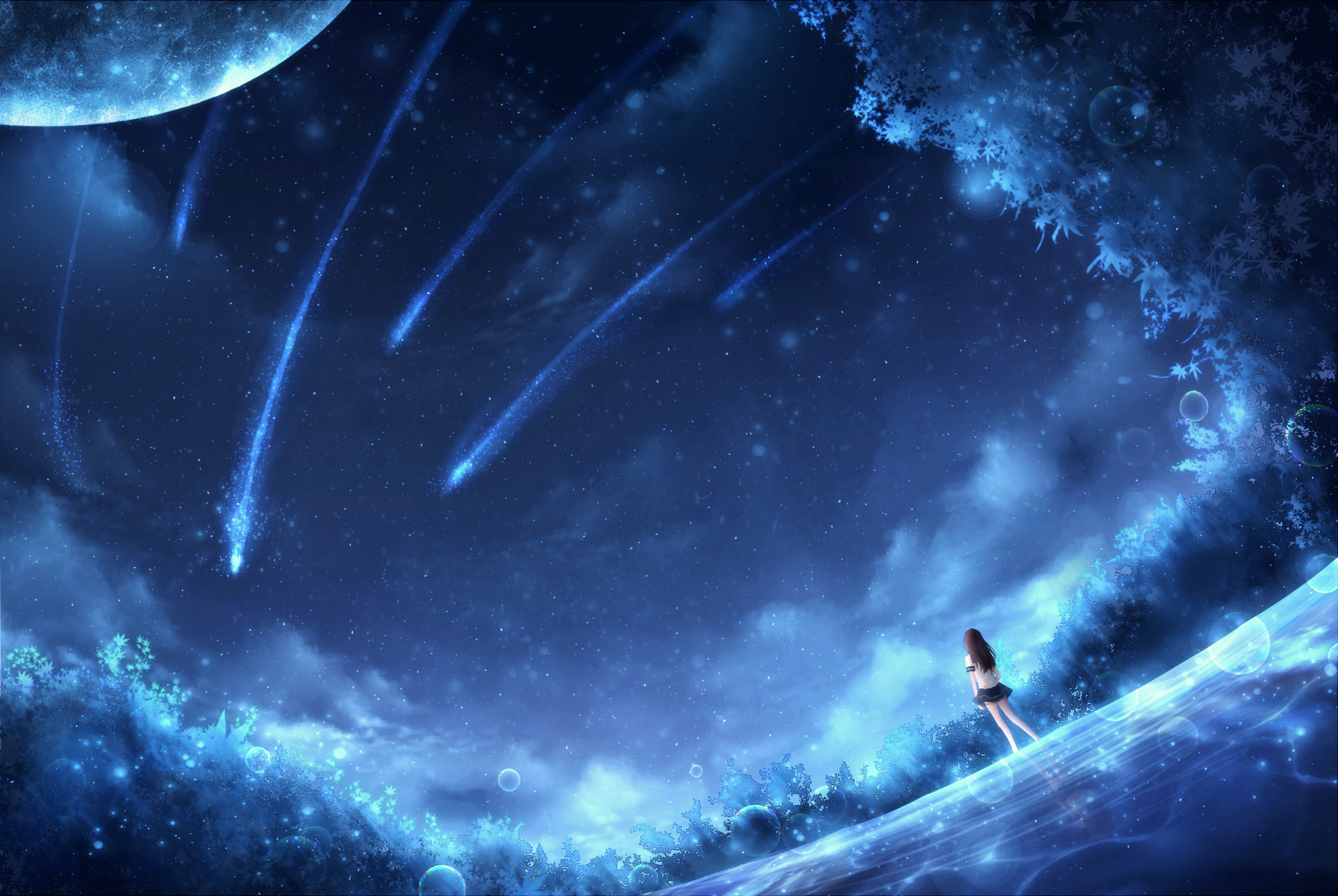Anime Night HD Wallpaper by CZY