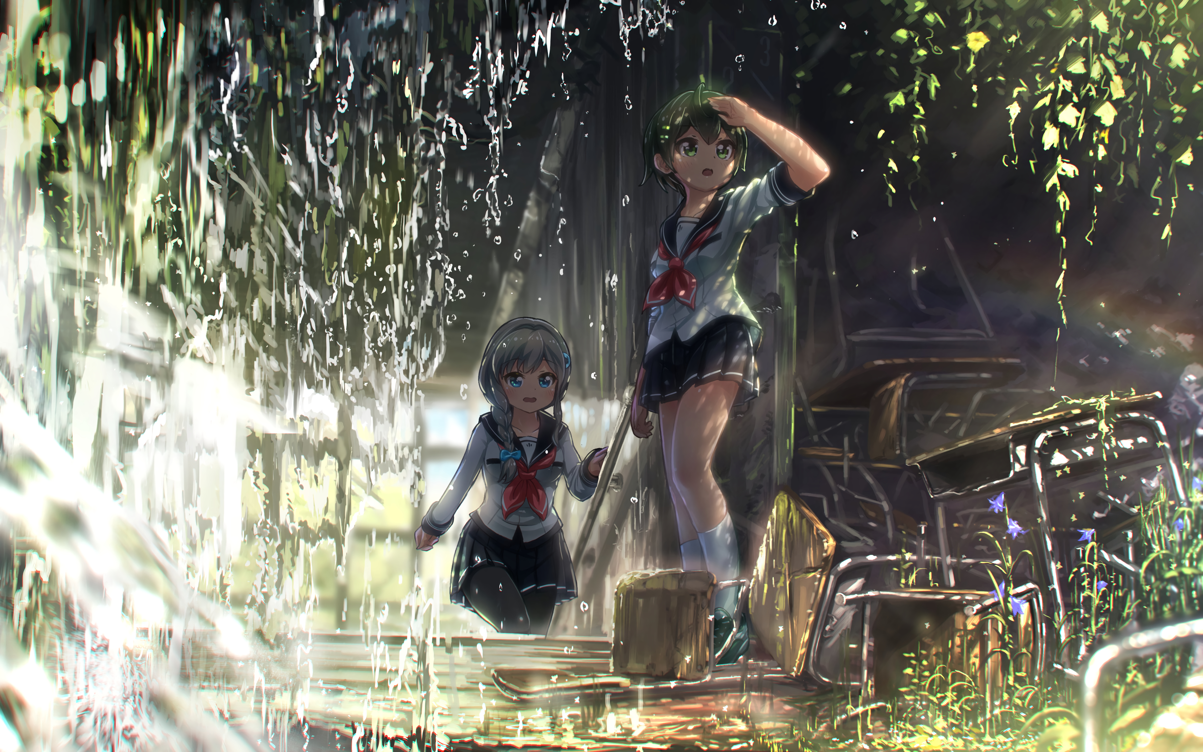 Anime Battle Girl High School HD Wallpaper | Background Image
