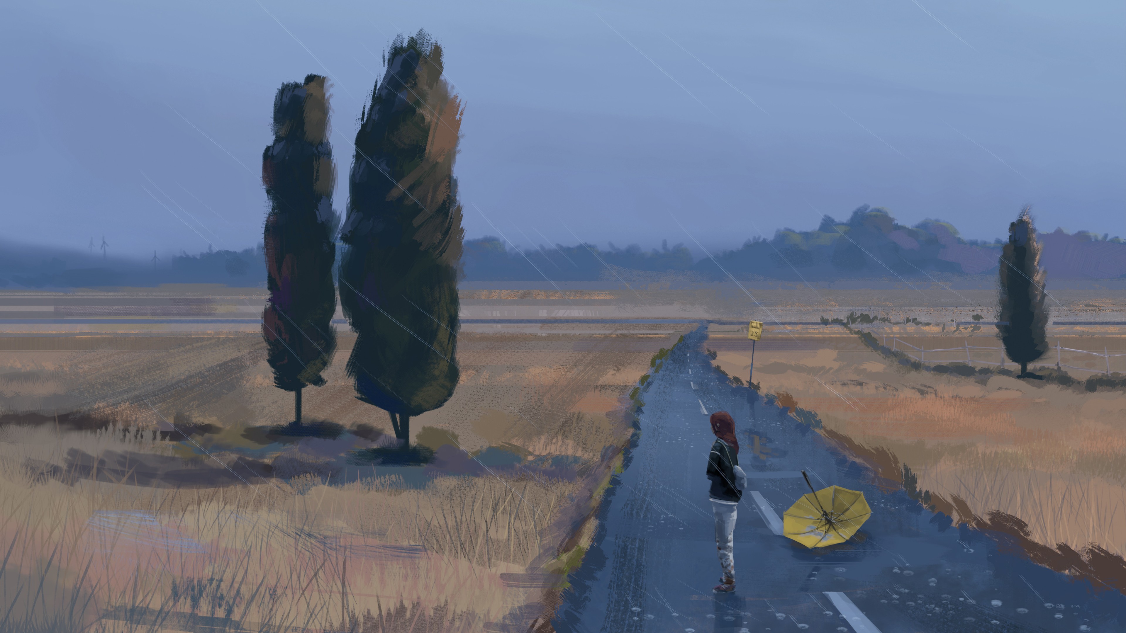 Wind with rain by Julian Merkle