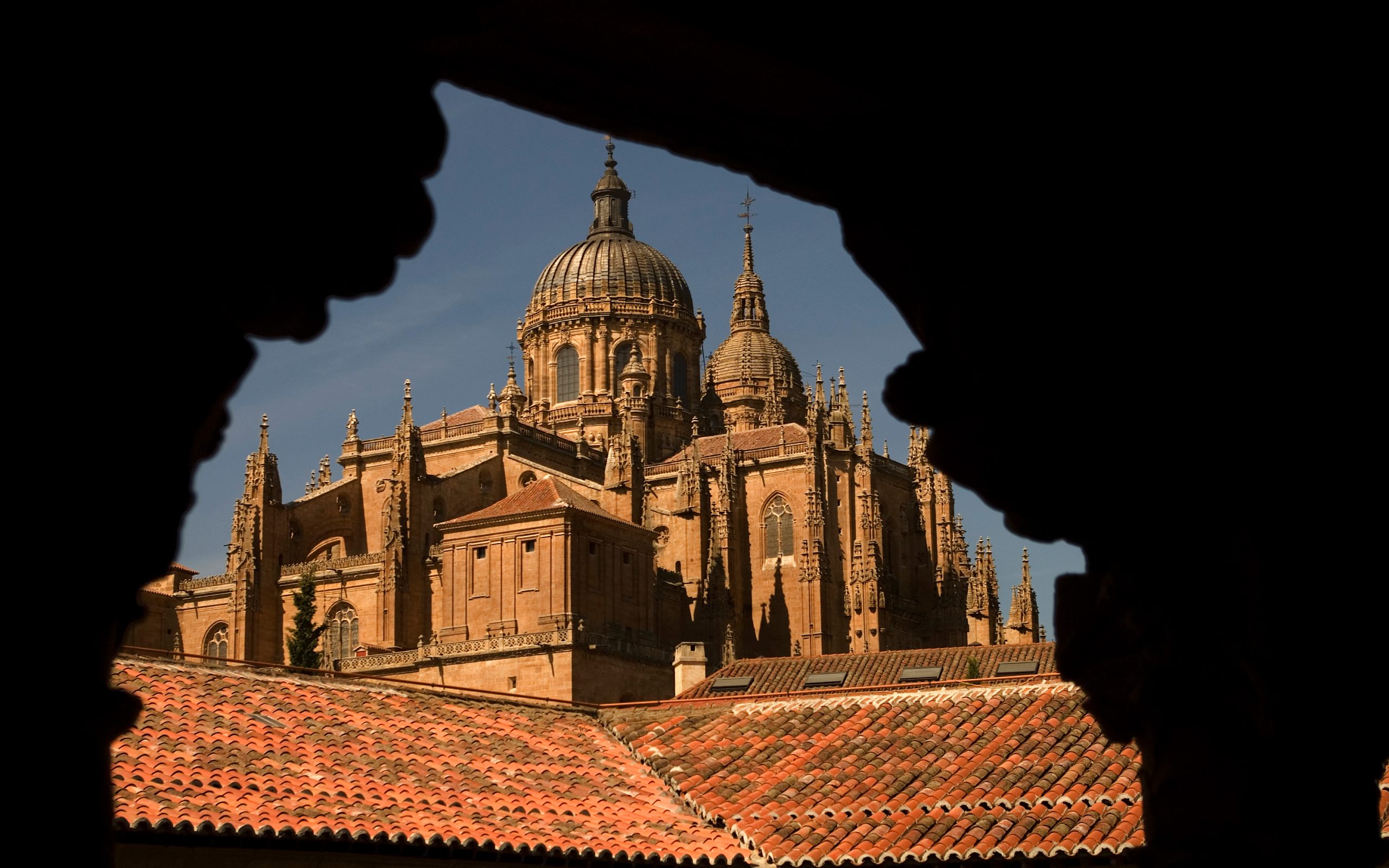 Salamanca's stunning cathedral is a religious icon, radiating architectural beauty.