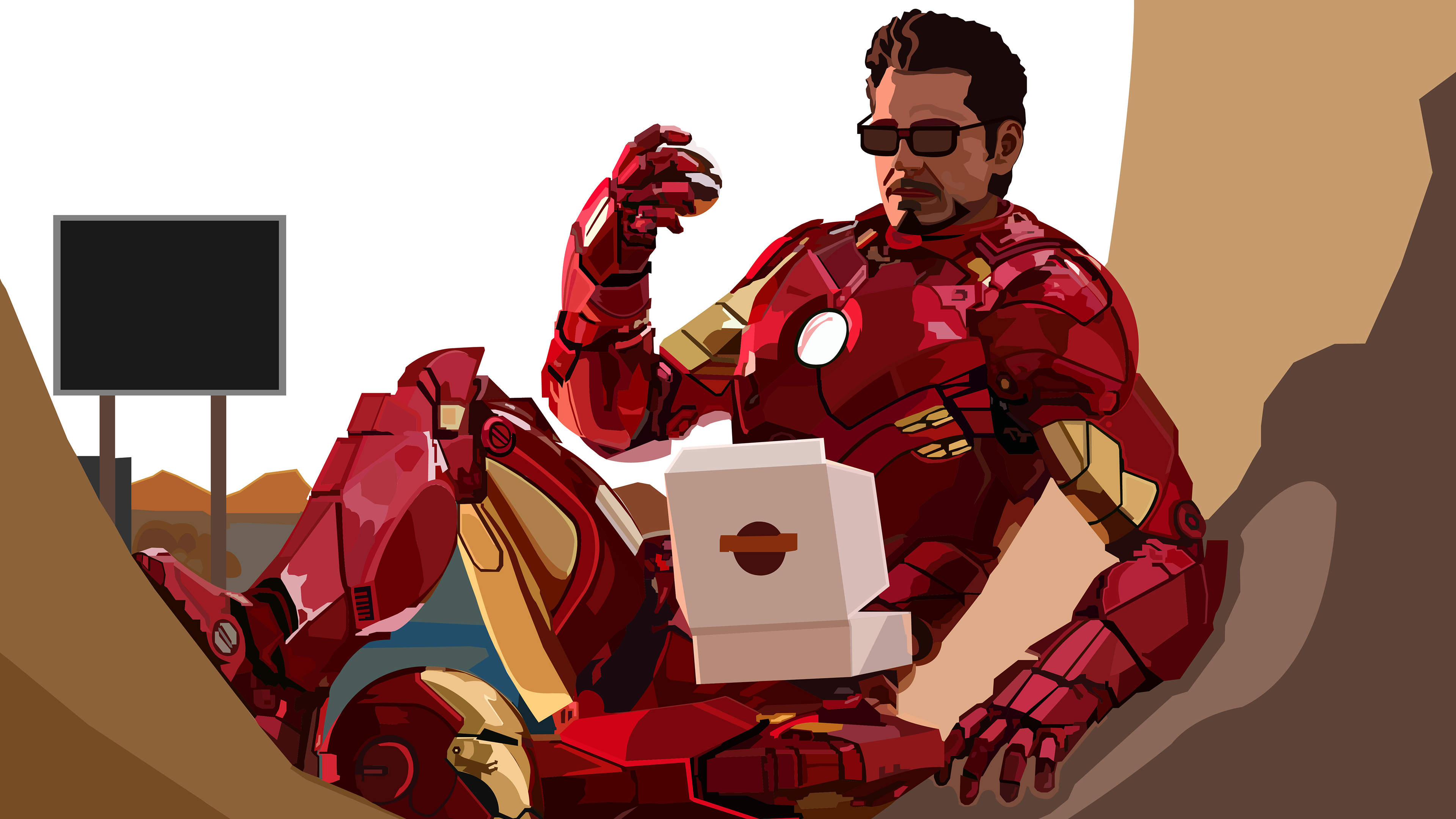 Iron Man 4k Ultra HD Wallpaper by Balajee Nagarajan