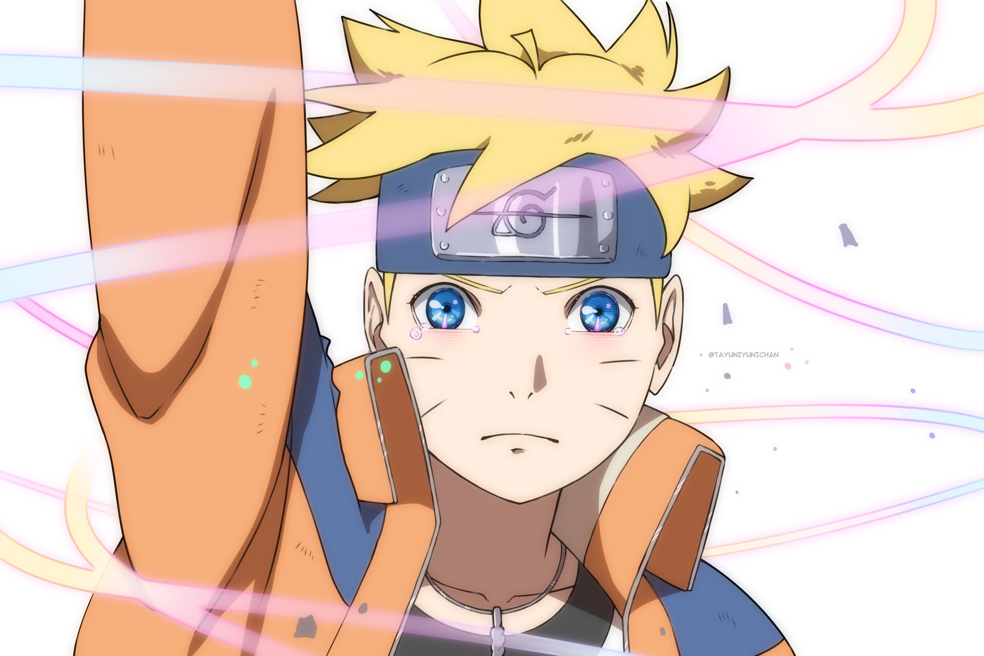 Download Blue Eyes Tears Blonde Boruto Uzumaki Anime Boruto 4k Ultra HD Wallpaper by TAYUNI