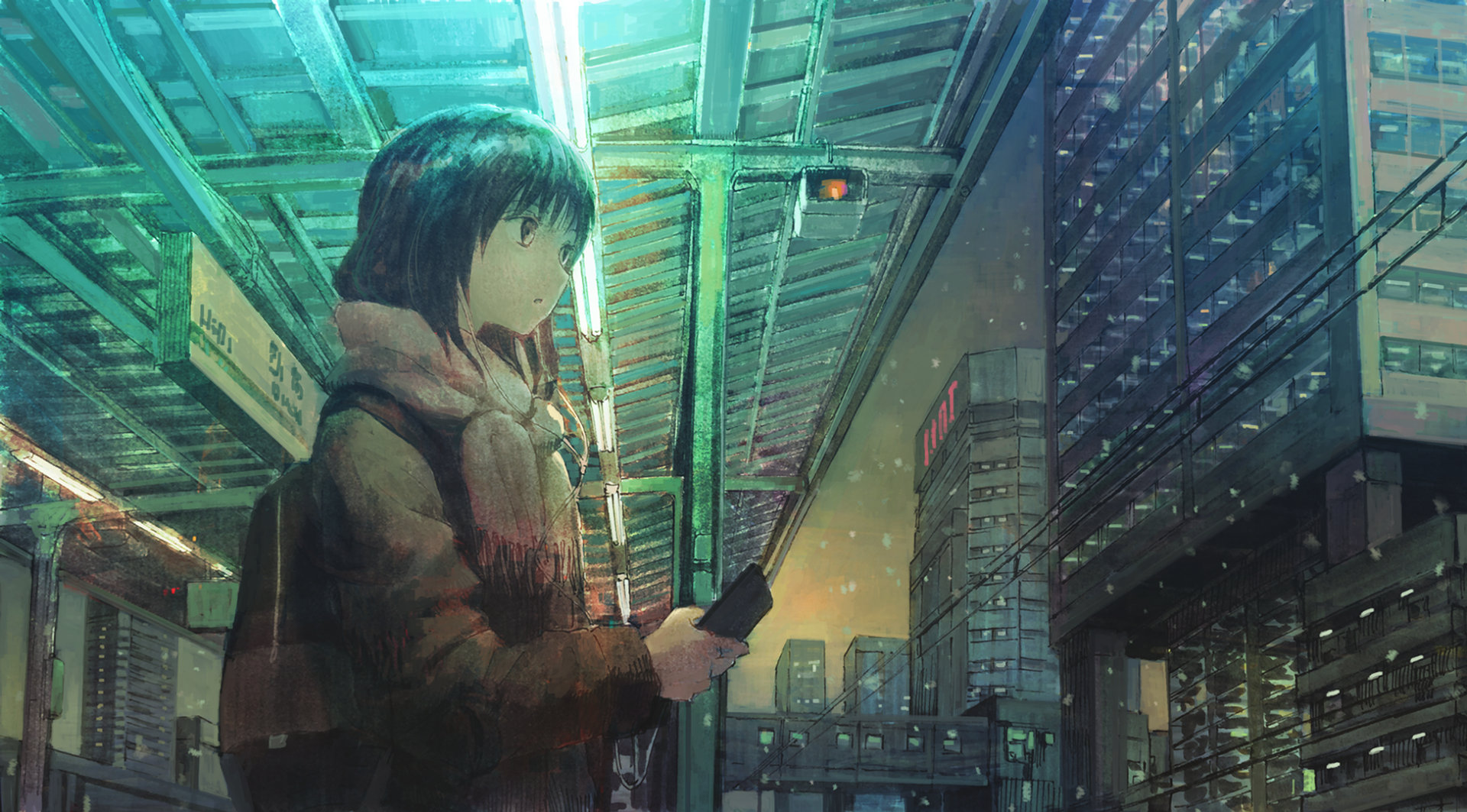 Download Anime Original HD Wallpaper by あきま