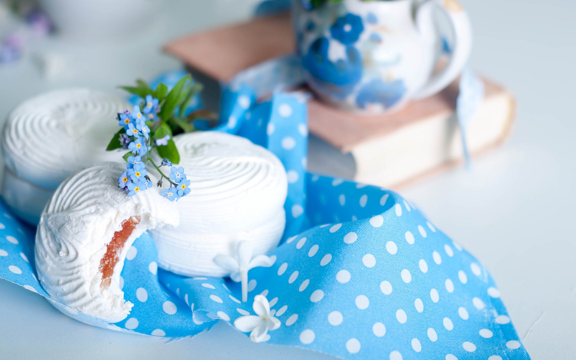 Download Sweets Marshmallow Food Meringue HD Wallpaper