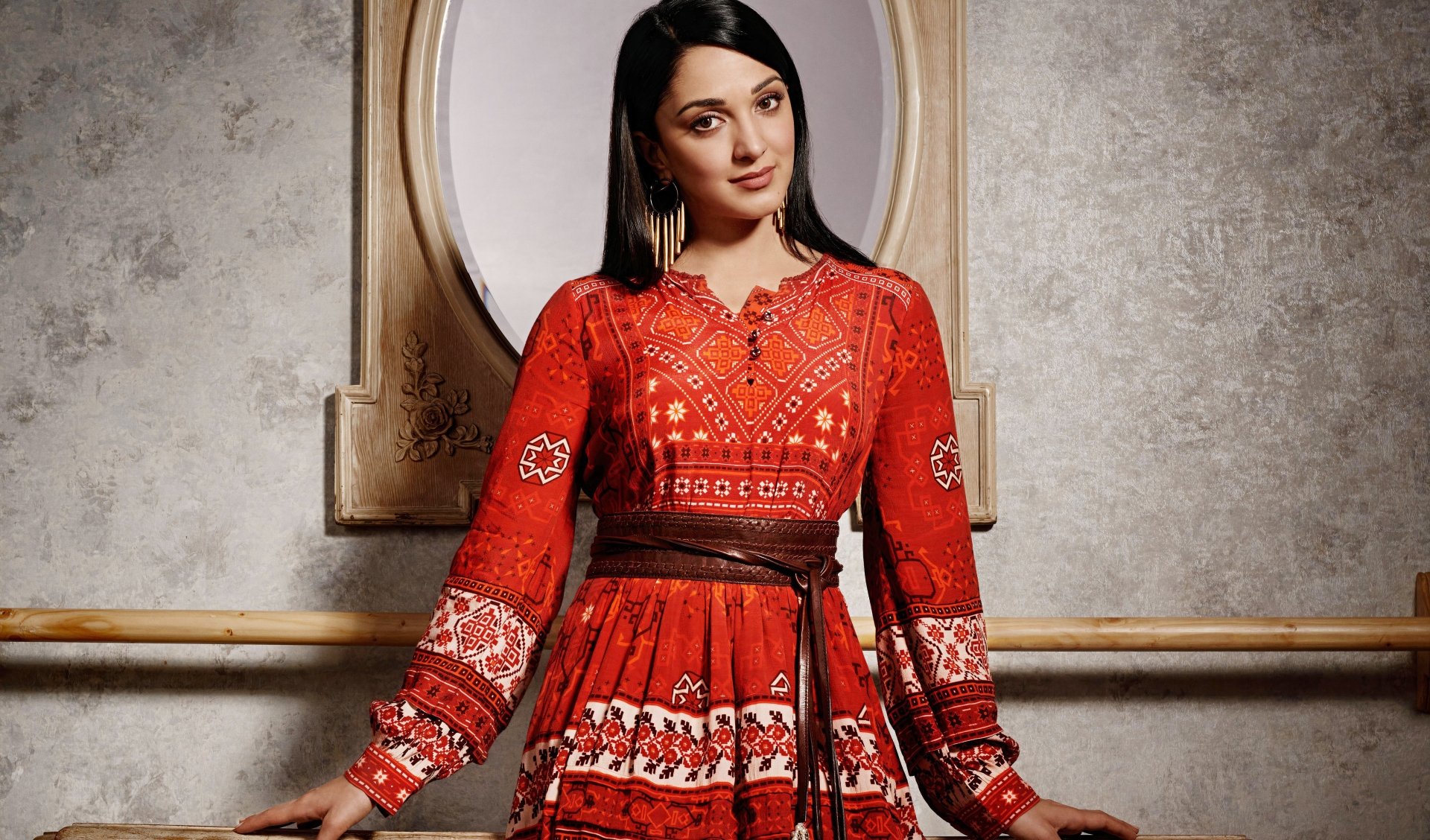 Download Brown Eyes Black Hair Bollywood Actress Indian Celebrity Kiara Advani 4k Ultra HD Wallpaper