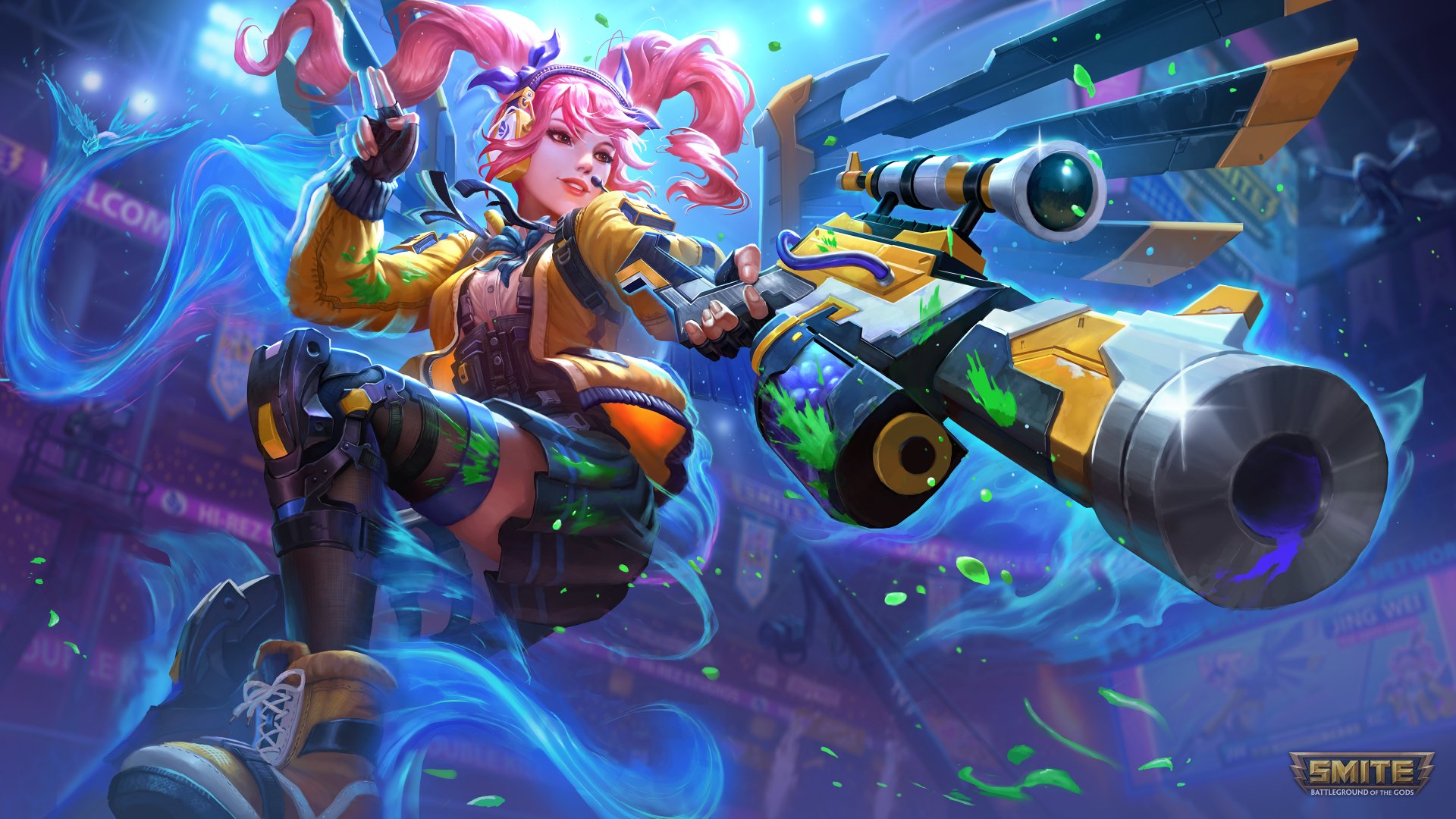 Download Jing Wei (Smite) Video Game Smite 4k Ultra HD Wallpaper