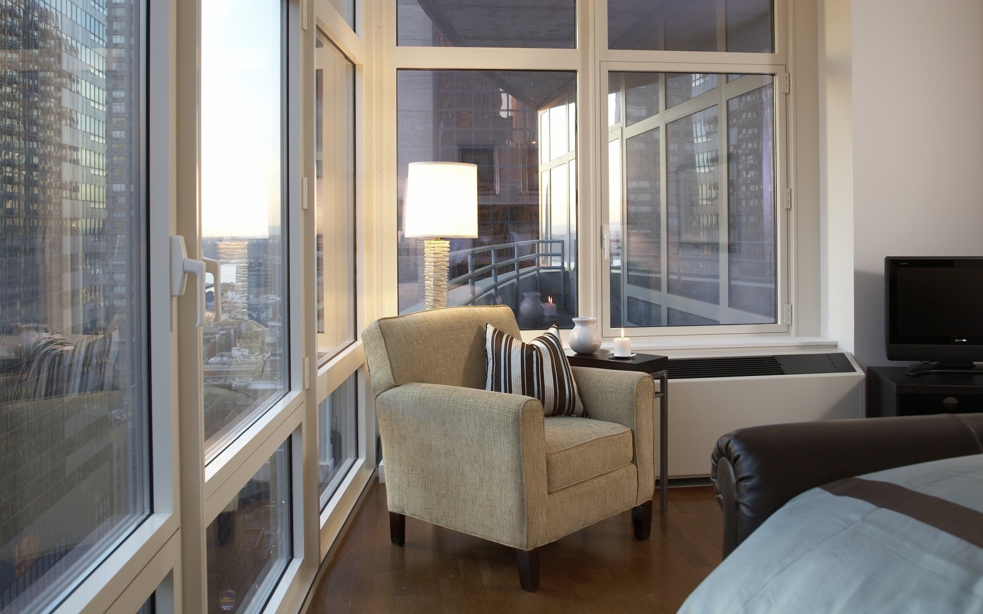 Download House Living Room Chair Man Made Room HD Wallpaper