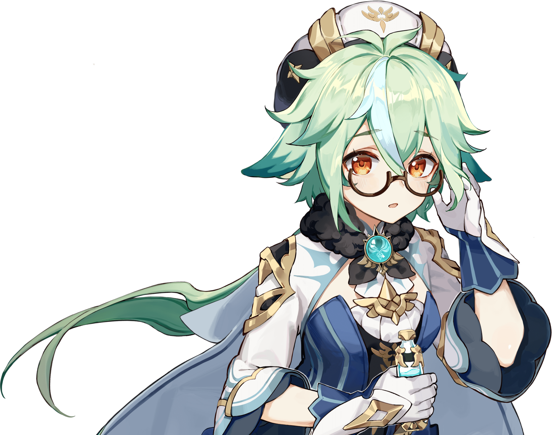 4K Ultra HD PC wallpaper featuring Sucrose from the video game Genshin Impact in detailed anime-style artwork.